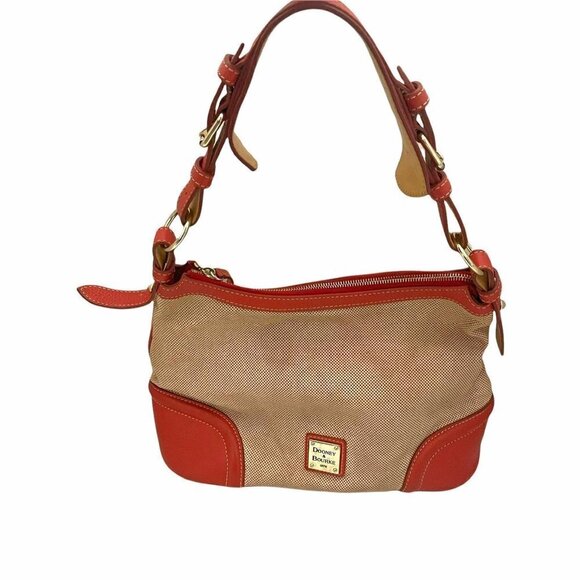 Dooney & Bourke Women's Vintage Fabric Leather Medium Sized Shoulder Purse - Picture 1 of 10